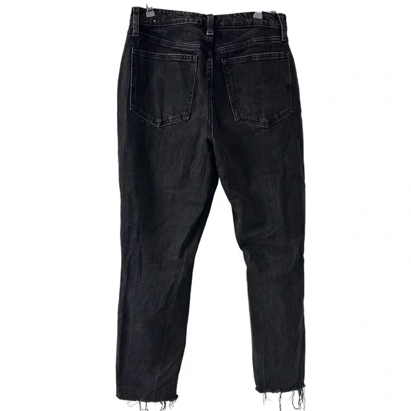 Abercrombie & Fitch Curve Love High Rise Mom Jeans Black Jeans Sz 28/6 - Picture 5 of 9